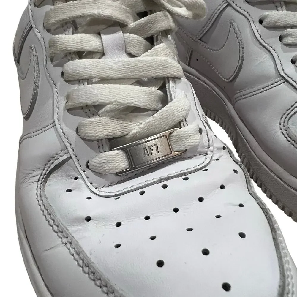Nike Air‎ Force 1 Triple White DD8959-100 Womans US 7 EU 38 Leather Sneaker Shoe